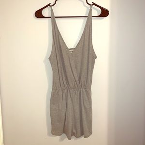 PINK Victoria’s Secret Gray Romper